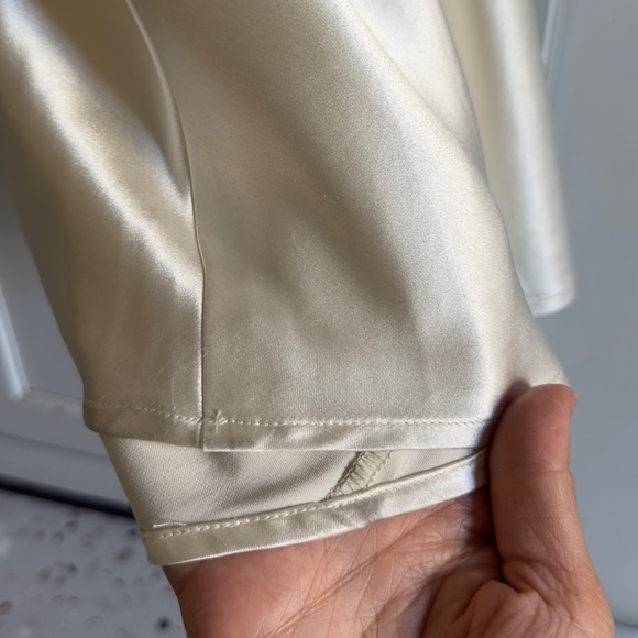 Reformation Oren Silk Dress in Ivory Bridal Silk Size Medium